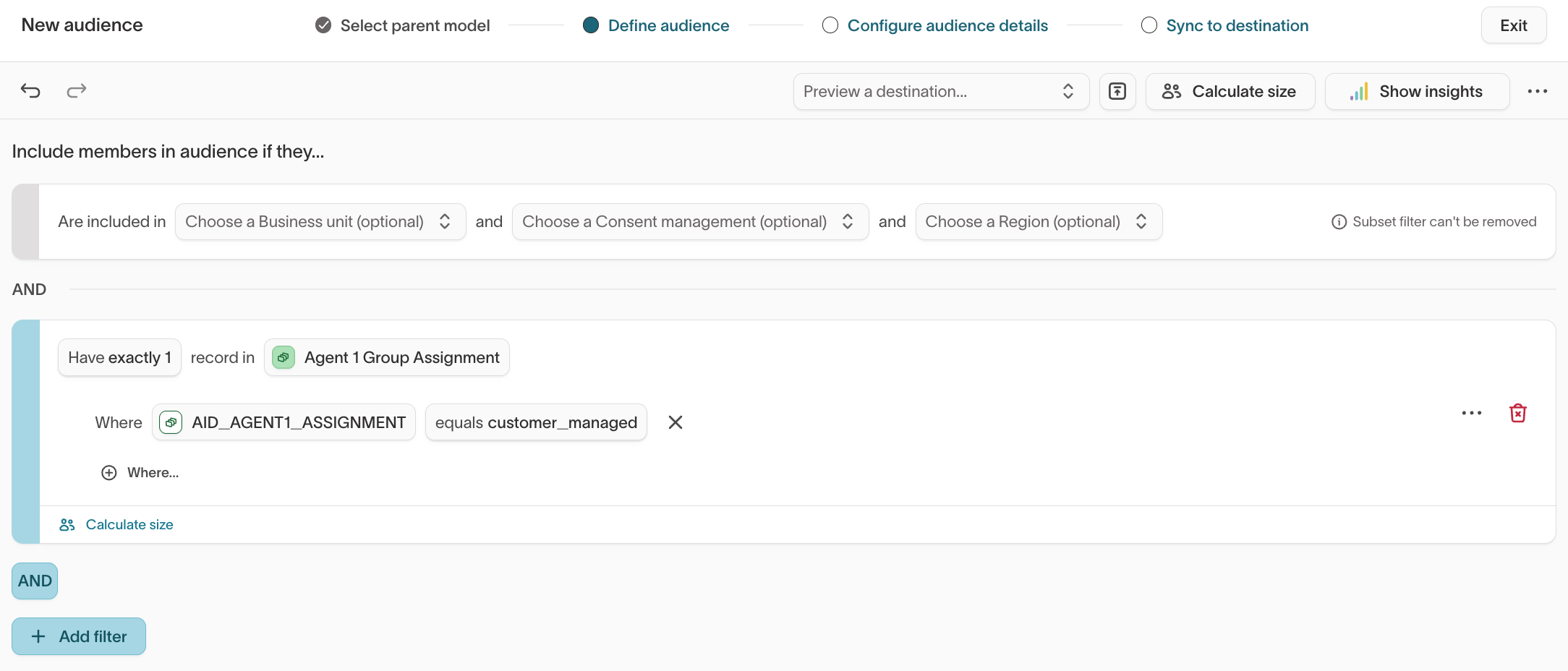 customer_managed audience creation