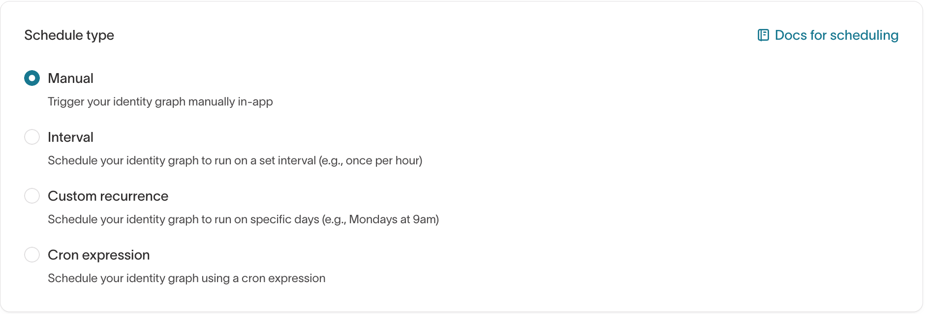 Schedule type